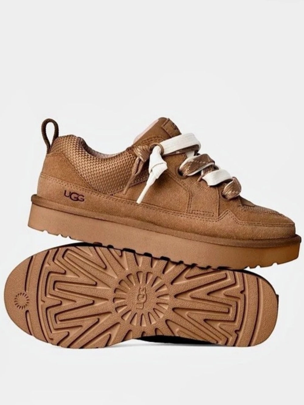 UGG Lo Lowmel Brown Sneakers NWOB